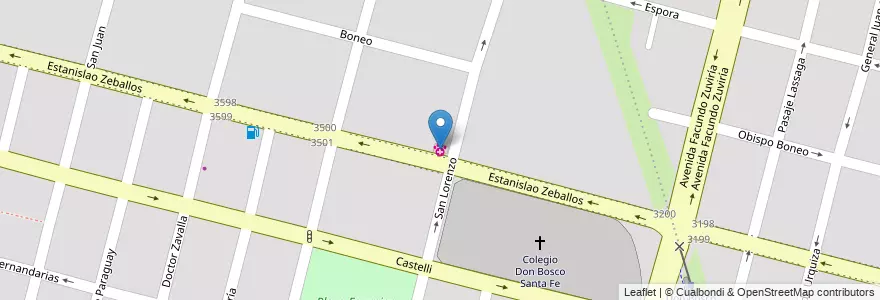 Mapa de ubicacion de Dispensario san jose en Argentinië, Santa Fe, Departamento La Capital, Santa Fe Capital, Santa Fe.