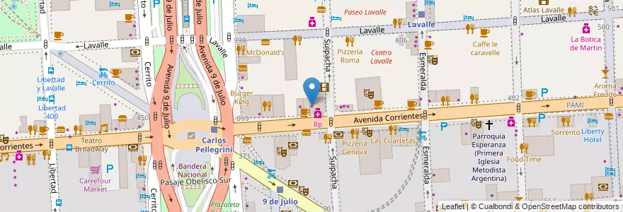 Mapa de ubicacion de Distal Libros, San Nicolas en Argentinië, Ciudad Autónoma De Buenos Aires, Comuna 1, Buenos Aires.
