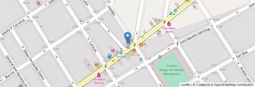 Mapa de ubicacion de Distribuidora Internacional de Alimentación, S.A., Villa del Parque en الأرجنتين, Ciudad Autónoma De Buenos Aires, Buenos Aires, Comuna 11.