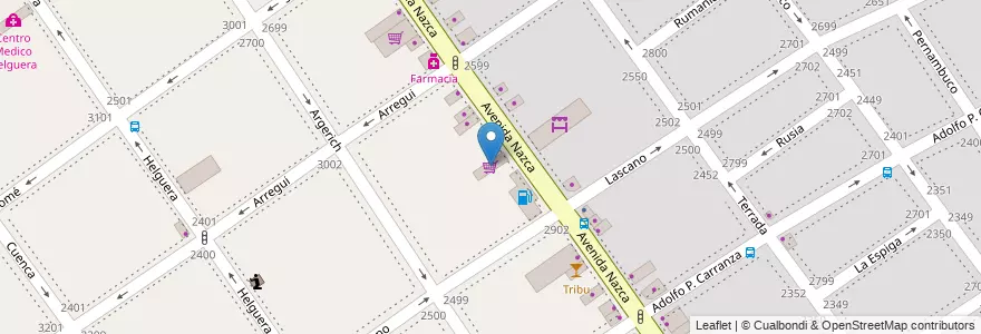 Mapa de ubicacion de Distribuidora Internacional de Alimentación, S.A., Villa del Parque en アルゼンチン, Ciudad Autónoma De Buenos Aires, ブエノスアイレス, Comuna 11.