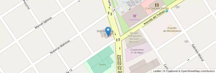 Mapa de ubicacion de Distribuidora Mailin en Argentina, Provincia Di Buenos Aires, Partido De Florencio Varela, Florencio Varela.