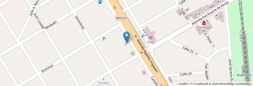Mapa de ubicacion de Distribuidora M&G en Argentina, Buenos Aires, Partido De Presidente Perón.