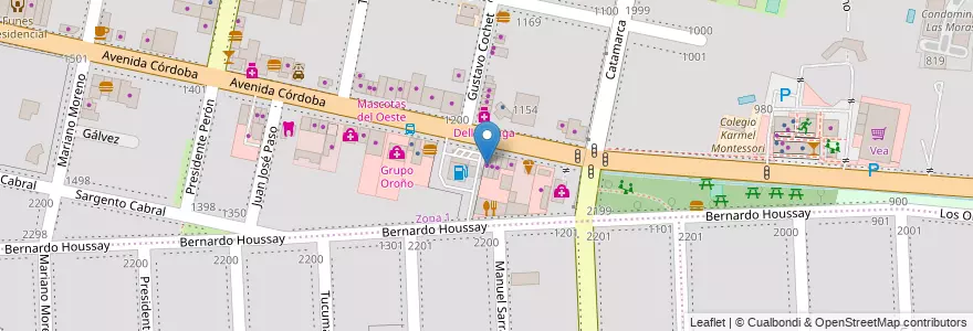 Mapa de ubicacion de Distribuidora Sanitaria en Argentinië, Santa Fe, Departamento Rosario, Municipio De Funes, Funes.