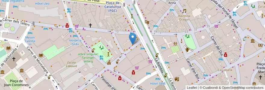 Mapa de ubicacion de Divan en İspanya, Catalunya, Barcelona, Barcelonès, Barcelona.