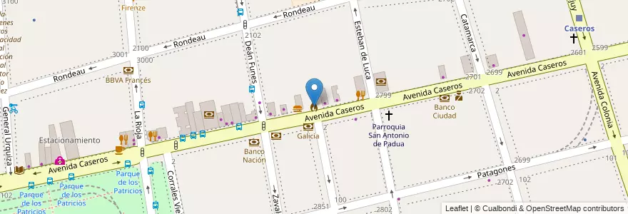 Mapa de ubicacion de División Cuartel II "Patricios", Parque Patricios en آرژانتین, Ciudad Autónoma De Buenos Aires, Comuna 4, Buenos Aires.