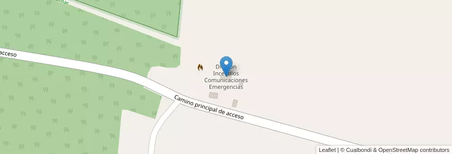 Mapa de ubicacion de Division Incendios Comunicaciones Emergencias en الأرجنتين, إنتري ريوس, Departamento Colón, Distrito Sexto.