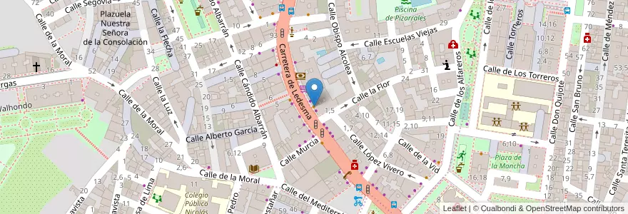 Mapa de ubicacion de D'Lidia en Spagna, Castilla Y León, Salamanca, Campo De Salamanca, Salamanca.
