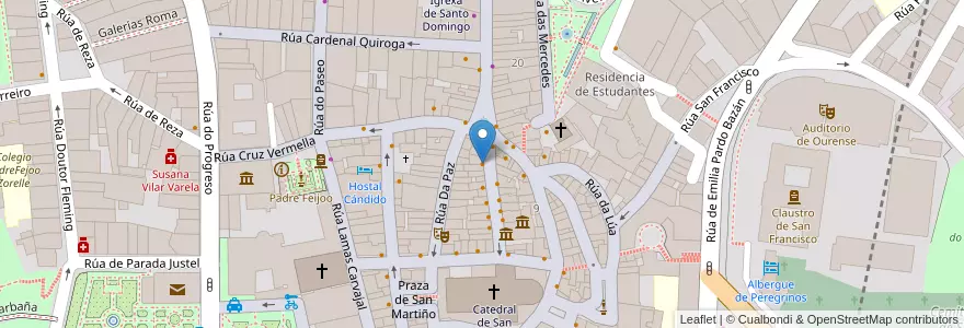 Mapa de ubicacion de D'Luis en スペイン, ガリシア州, オウレンセ, Ourense, オウレンセ.