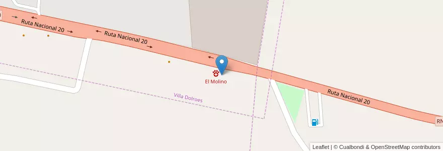 Mapa de ubicacion de Do Nascimento en 아르헨티나, Córdoba, Departamento San Javier, Pedanía Rosas, Municipio De Villa Dolores.