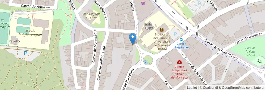 Mapa de ubicacion de Doble-V en Sepanyol, Catalunya, Barcelona, Bages, Manresa.
