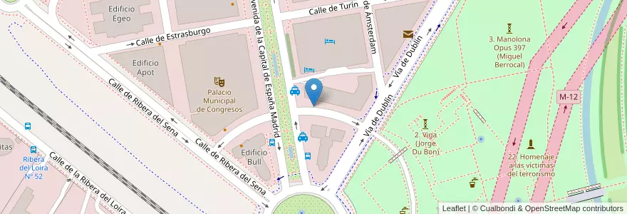Mapa de ubicacion de DOCE ESTRELLAS, PASEO, DE LAS,5 en Spagna, Comunidad De Madrid, Comunidad De Madrid, Área Metropolitana De Madrid Y Corredor Del Henares, Madrid.