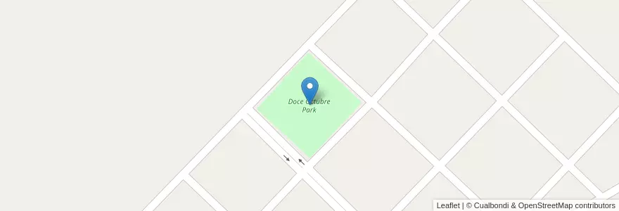 Mapa de ubicacion de Doce Octubre Park en アルゼンチン, ブエノスアイレス州, Partido De Nueve De Julio, Cuartel Doce De Octubre.