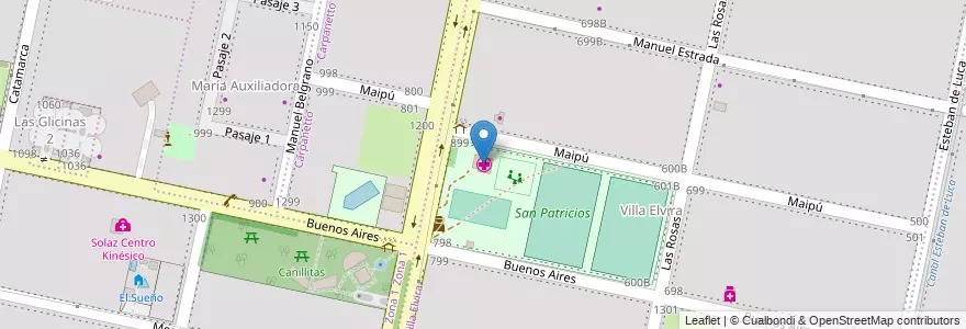 Mapa de ubicacion de Doctor Abel Faust en Arjantin, Santa Fe, Departamento Rosario, Municipio De Funes, Funes.
