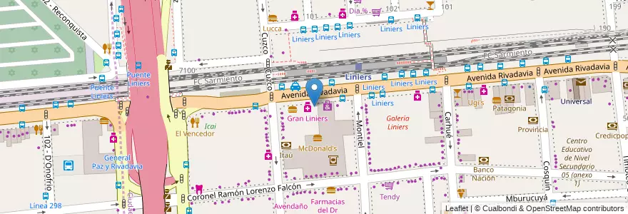 Mapa de ubicacion de Doctor Ahorro, Liniers en 阿根廷, Ciudad Autónoma De Buenos Aires, Comuna 9, 布宜诺斯艾利斯.