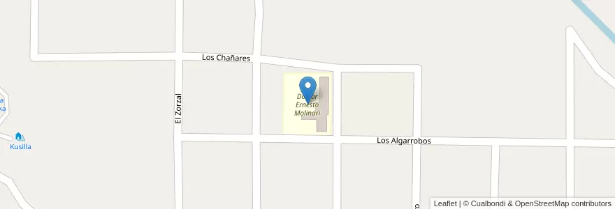 Mapa de ubicacion de Doctor Ernesto Molinari en Аргентина, Кордова, Departamento Cruz Del Eje, Pedanía San Marcos, San Marcos Sierras, Municipio De San Marcos Sierras, San Marcos Sierra.