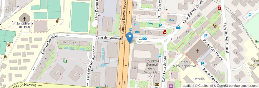 Mapa de ubicacion de DOCTOR ESQUERDO, CALLE, DEL,123 en Испания, Мадрид, Мадрид, Área Metropolitana De Madrid Y Corredor Del Henares, Мадрид.