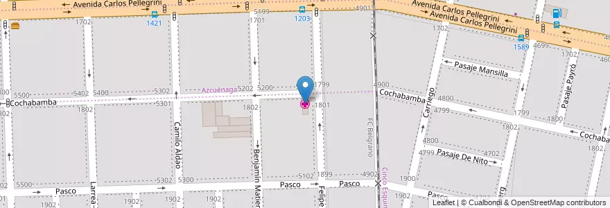 Mapa de ubicacion de Doctor Esteban Maradona en Argentina, Santa Fe, Departamento Rosario, Municipio De Rosario, Rosario.