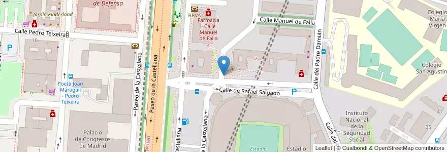 Mapa de ubicacion de DOCTOR FLEMING, CALLE, DEL,2 en Spagna, Comunidad De Madrid, Comunidad De Madrid, Área Metropolitana De Madrid Y Corredor Del Henares, Madrid.