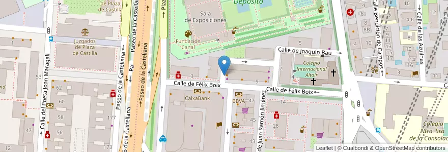 Mapa de ubicacion de DOCTOR FLEMING, CALLE, DEL,51 en اسپانیا, بخش خودمختار مادرید, بخش خودمختار مادرید, Área Metropolitana De Madrid Y Corredor Del Henares, مادرید.