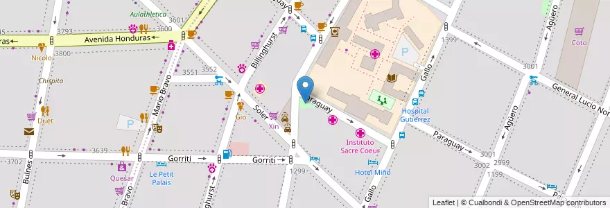 Mapa de ubicacion de Doctor Florencio Escardo, Recoleta en الأرجنتين, Ciudad Autónoma De Buenos Aires, Comuna 2, Buenos Aires.