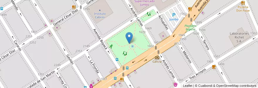 Mapa de ubicacion de Doctor Roque Sáenz Peña, Villa General Mitre en Argentine, Ciudad Autónoma De Buenos Aires, Buenos Aires, Comuna 11.