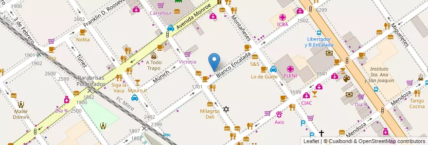 Mapa de ubicacion de Dogg, Belgrano en アルゼンチン, Ciudad Autónoma De Buenos Aires, ブエノスアイレス, Comuna 13.
