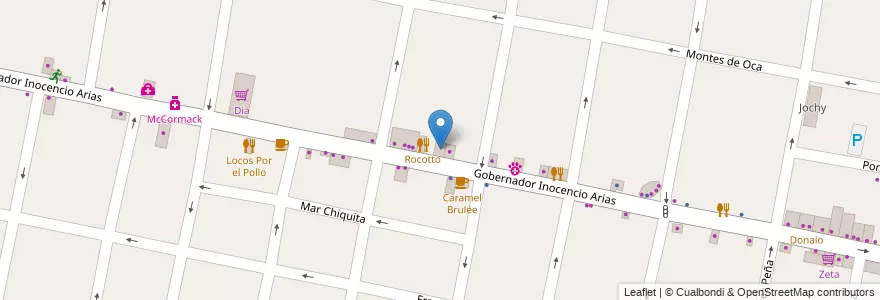 Mapa de ubicacion de Dojo Serpiente Sede Central en Argentinien, Provinz Buenos Aires, Partido De Morón, Castelar.