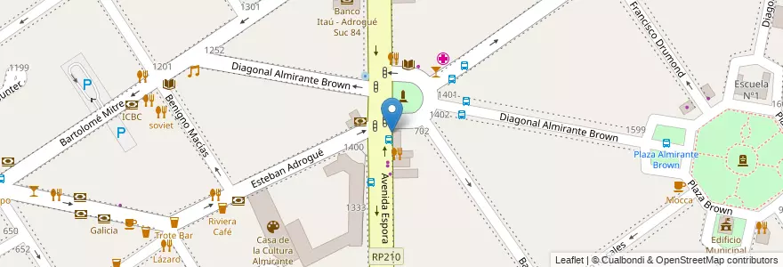 Mapa de ubicacion de Dolce Juan en Argentine, Province De Buenos Aires, Partido De Almirante Brown, Adrogué.