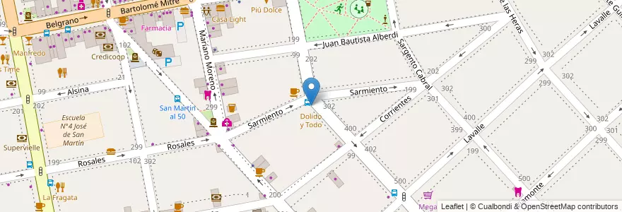 Mapa de ubicacion de Dolido y Todo en Arjantin, Buenos Aires, Partido De La Matanza, Ramos Mejía.
