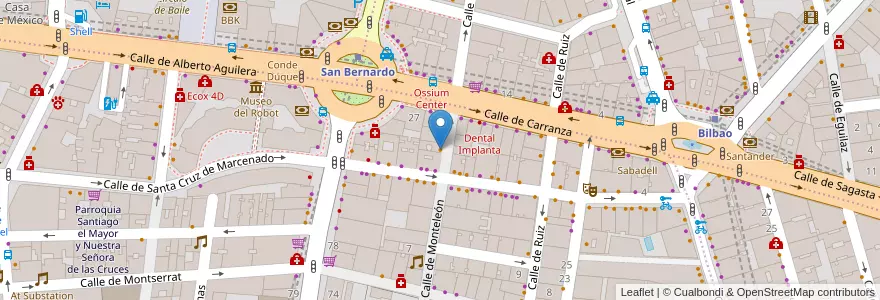 Mapa de ubicacion de Dolores y Lola en Испания, Мадрид, Мадрид, Área Metropolitana De Madrid Y Corredor Del Henares, Мадрид.