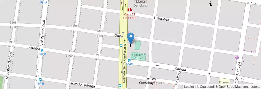 Mapa de ubicacion de Domingo y Laura en Argentinië, Corrientes, Departamento Capital, Corrientes, Corrientes.