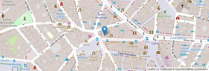 Mapa de ubicacion de Domingo's en إسبانيا, منطقة مدريد, منطقة مدريد, Área Metropolitana De Madrid Y Corredor Del Henares, مدريد.
