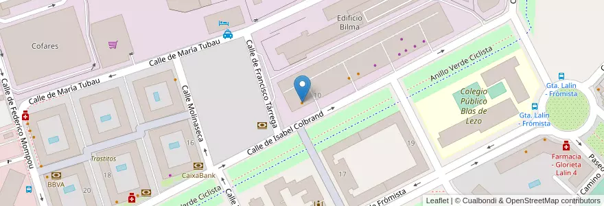 Mapa de ubicacion de Domino en Espagne, Communauté De Madrid, Communauté De Madrid, Área Metropolitana De Madrid Y Corredor Del Henares, Madrid.