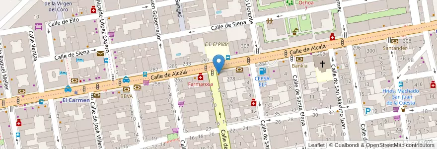 Mapa de ubicacion de Domino´s Pizza en 스페인, Comunidad De Madrid, Comunidad De Madrid, Área Metropolitana De Madrid Y Corredor Del Henares, 마드리드.