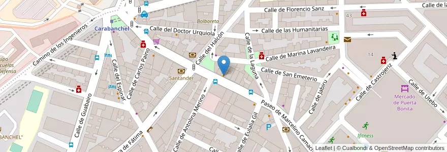 Mapa de ubicacion de Domino's Pizza en 西班牙, Comunidad De Madrid, Comunidad De Madrid, Área Metropolitana De Madrid Y Corredor Del Henares, Madrid.