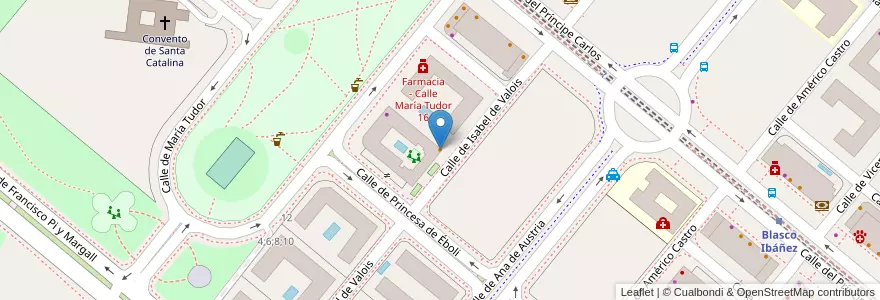 Mapa de ubicacion de Domino's Pizza en إسبانيا, منطقة مدريد, منطقة مدريد, Área Metropolitana De Madrid Y Corredor Del Henares, مدريد.