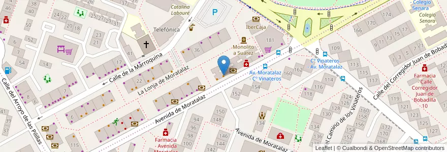 Mapa de ubicacion de Domino's Pizza en Spain, Community Of Madrid, Community Of Madrid, Área Metropolitana De Madrid Y Corredor Del Henares, Madrid.
