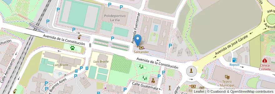 Mapa de ubicacion de Domino's Pizza en 스페인, Comunidad De Madrid, Comunidad De Madrid, Área Metropolitana De Madrid Y Corredor Del Henares, Coslada.