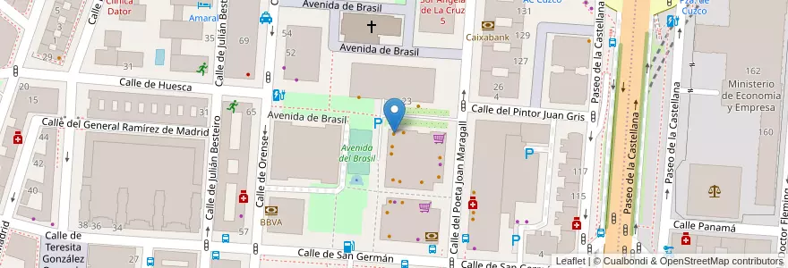 Mapa de ubicacion de Domino's Pizza en España, Comunidad De Madrid, Comunidad De Madrid, Área Metropolitana De Madrid Y Corredor Del Henares, Madrid.