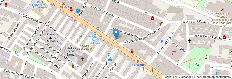 Mapa de ubicacion de Domino's Pizza en Испания, Мадрид, Мадрид, Área Metropolitana De Madrid Y Corredor Del Henares, Мадрид.