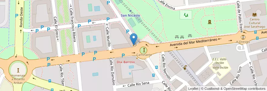 Mapa de ubicacion de Domino's Pizza en Spanien, Autonome Gemeinschaft Madrid, Autonome Gemeinschaft Madrid, Área Metropolitana De Madrid Y Corredor Del Henares, Leganés.