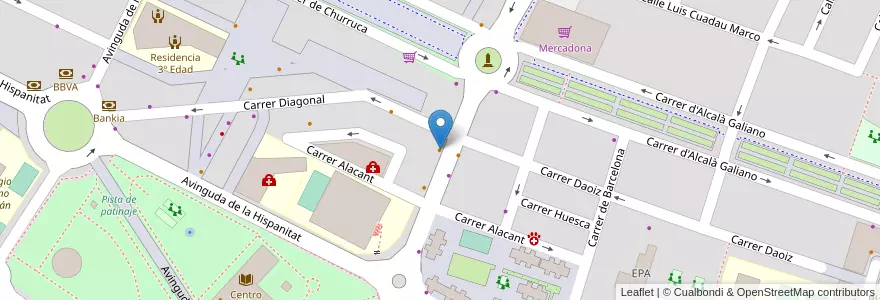 Mapa de ubicacion de Domino's Pizza en Sepanyol, Comunitat Valenciana, València / Valencia, El Camp De Morvedre, Sagunt / Sagunto.