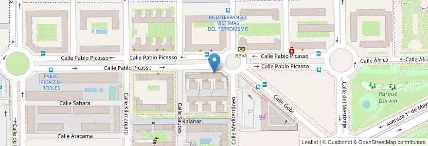 Mapa de ubicacion de Domino's Pizza en Spain, Community Of Madrid, Community Of Madrid, Área Metropolitana De Madrid Y Corredor Del Henares, Alcorcón.