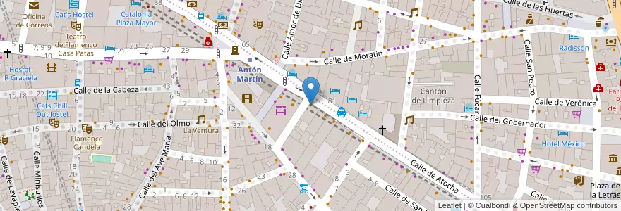 Mapa de ubicacion de Domino's Pizza en スペイン, マドリード州, Comunidad De Madrid, Área Metropolitana De Madrid Y Corredor Del Henares, Madrid.
