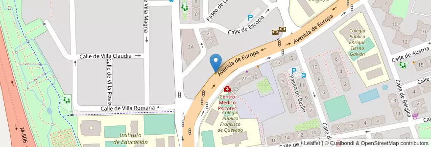 Mapa de ubicacion de Domino's pizza en España, Comunidad De Madrid, Comunidad De Madrid, Área Metropolitana De Madrid Y Corredor Del Henares, Fuenlabrada.
