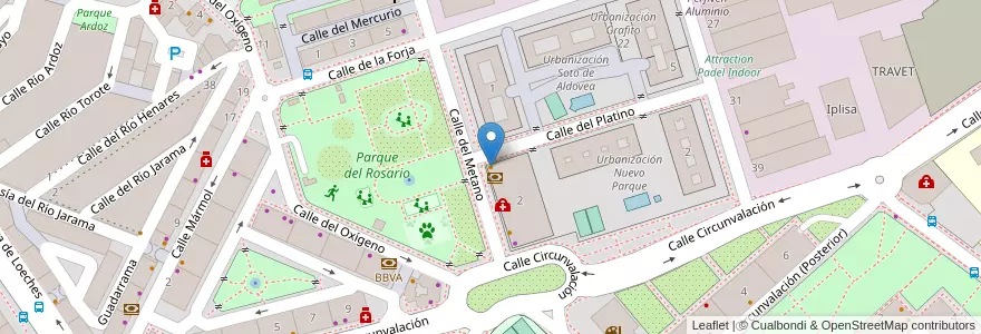 Mapa de ubicacion de Domino's Pizza en Espagne, Communauté De Madrid, Communauté De Madrid, Área Metropolitana De Madrid Y Corredor Del Henares, Torrejón De Ardoz.
