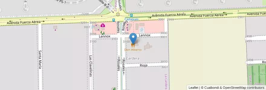 Mapa de ubicacion de Don Alberto en Arjantin, Santa Fe, Departamento Rosario, Municipio De Funes, Funes.