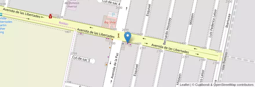 Mapa de ubicacion de Don Antonio en 阿根廷, Santa Fe, Departamento San Lorenzo, Municipio De Roldán, Roldán.