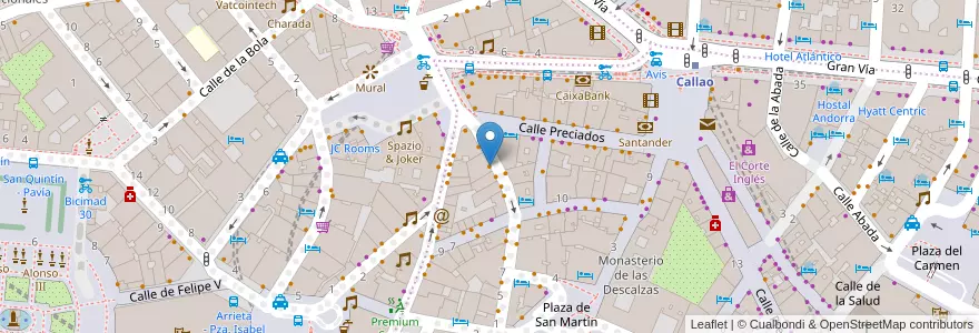 Mapa de ubicacion de Don Bacalao en إسبانيا, منطقة مدريد, منطقة مدريد, Área Metropolitana De Madrid Y Corredor Del Henares, مدريد.