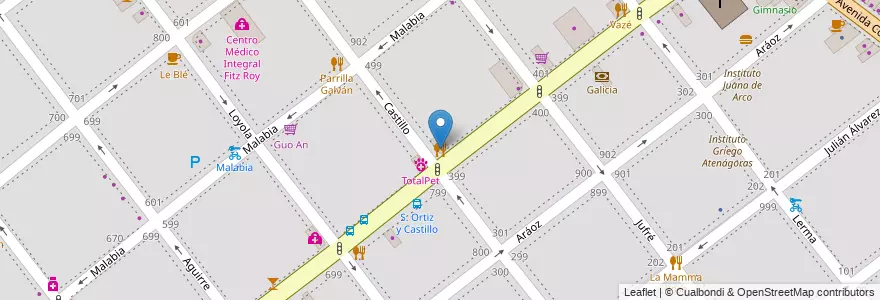 Mapa de ubicacion de Don Battaglia, Villa Crespo en Аргентина, Буэнос-Айрес, Буэнос-Айрес, Comuna 15.
